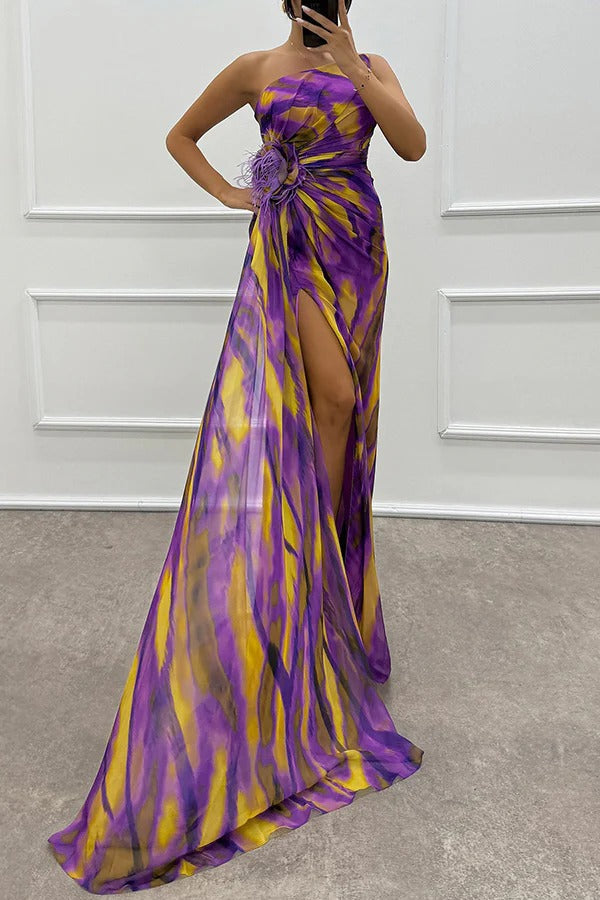 VIRELLE™ | Vibrant Draped Dress