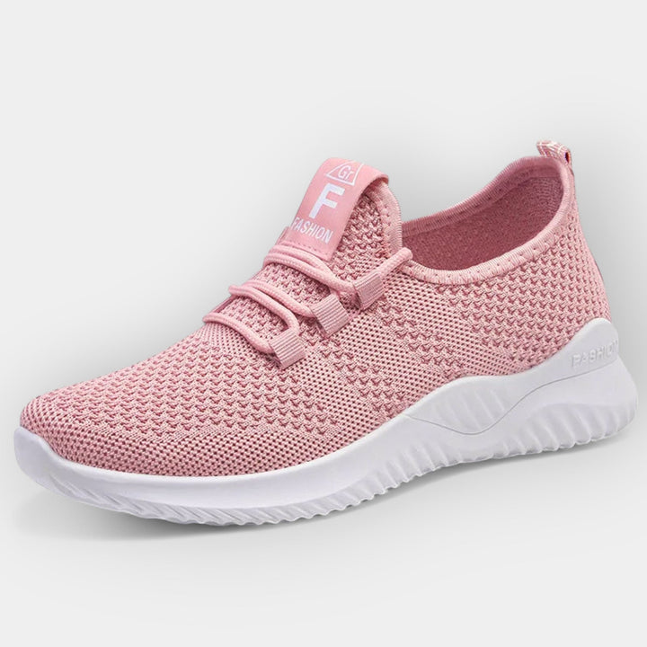 Women's orthopedic comfort shoes in white with cushioned ergonomic sole