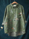 A green classic light top with a relaxed, refined cut and clean, timeless styling