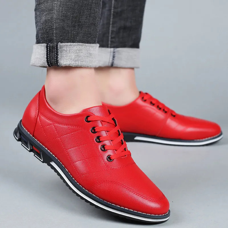 Men's black comfort dress shoes with a clean profile and polished upper on a neutral background