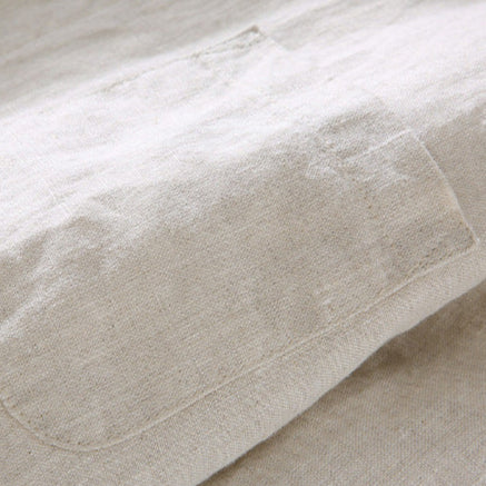 Men's short-sleeve classic shirt in beige with a relaxed fit and left chest pocket