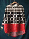 A multicolour lightweight top with a relaxed and polished everyday silhouette