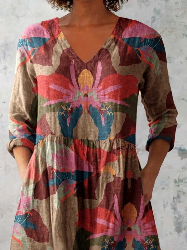 Harmony | Vintage Long Sleeve V-Neck Shirt