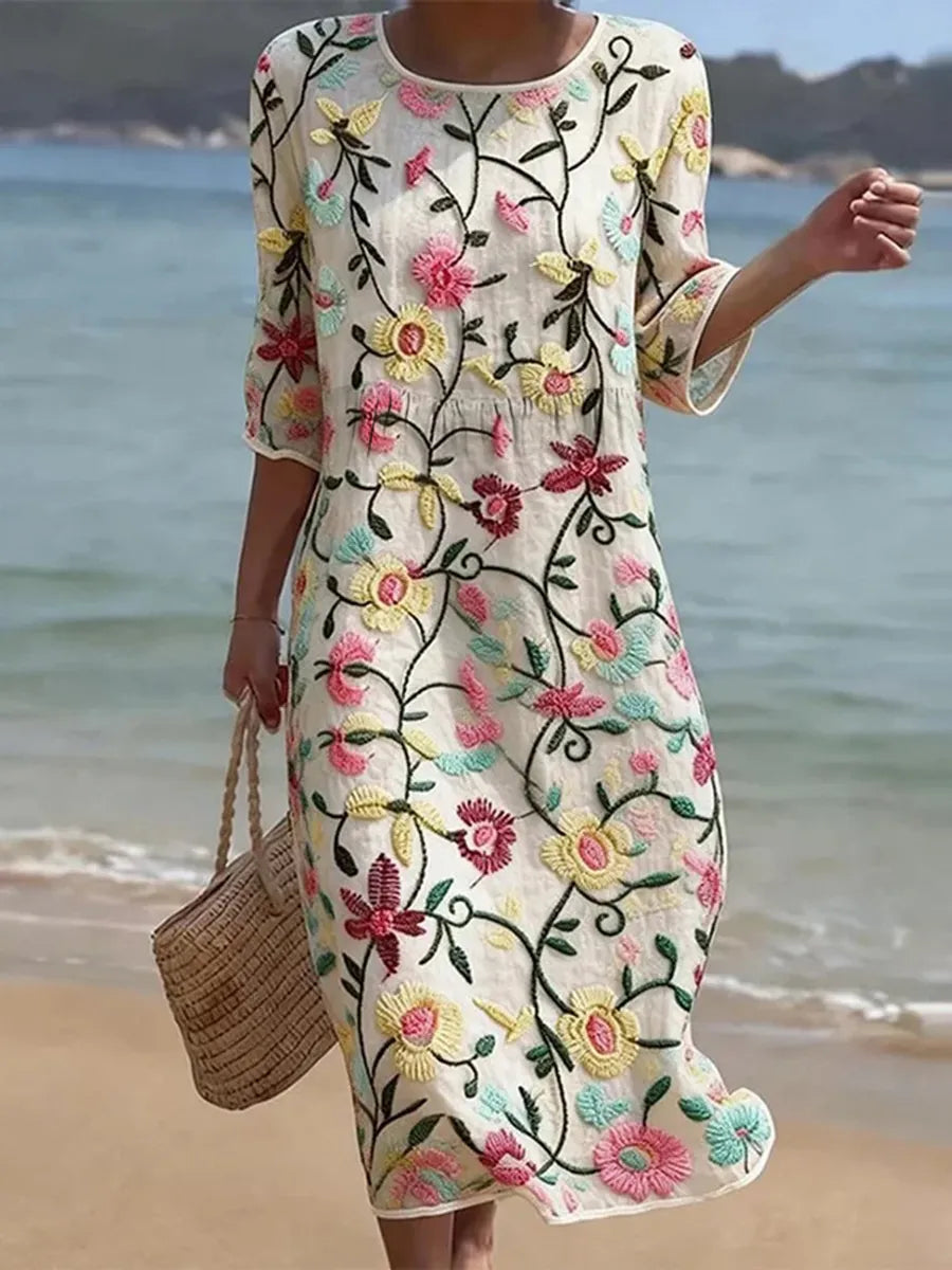 Emilia | Dress with Botanical & Floral Print