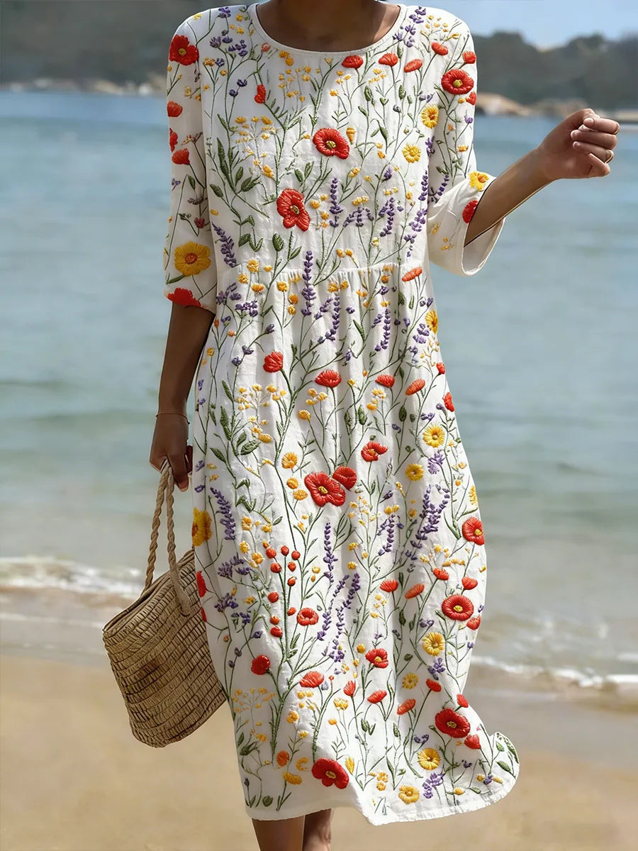 Clara | Dress with Botanical & Floral Print