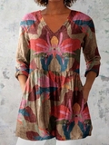 Harmony | Vintage Long Sleeve V-Neck Shirt