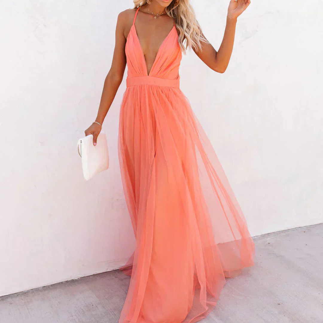 Coral Light Maxi Dress | The Spark Collection