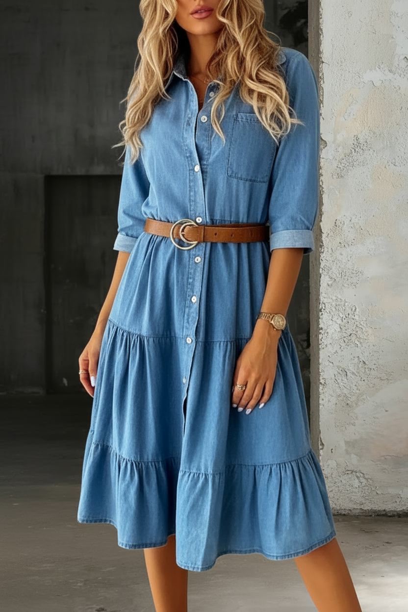 Barbara | Elegant Casual Denim Dress