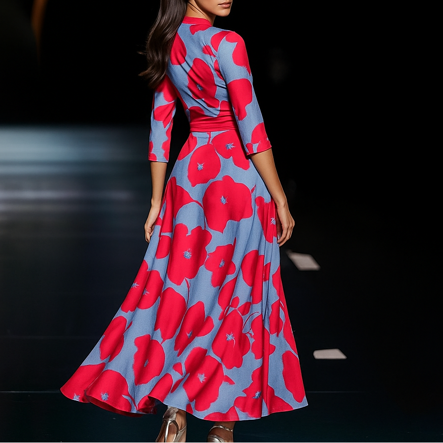 Sanne™ - Comfortable Dress with Three-Quarter Sleeves