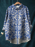 A multicolour airy classic top with a relaxed, polished fit and clean timeless design