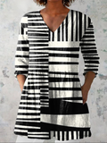 Capri | Vintage Long Sleeve V-Neck Shirt