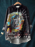 Multicolour printed women's top with a light, airy and relaxed polished look
