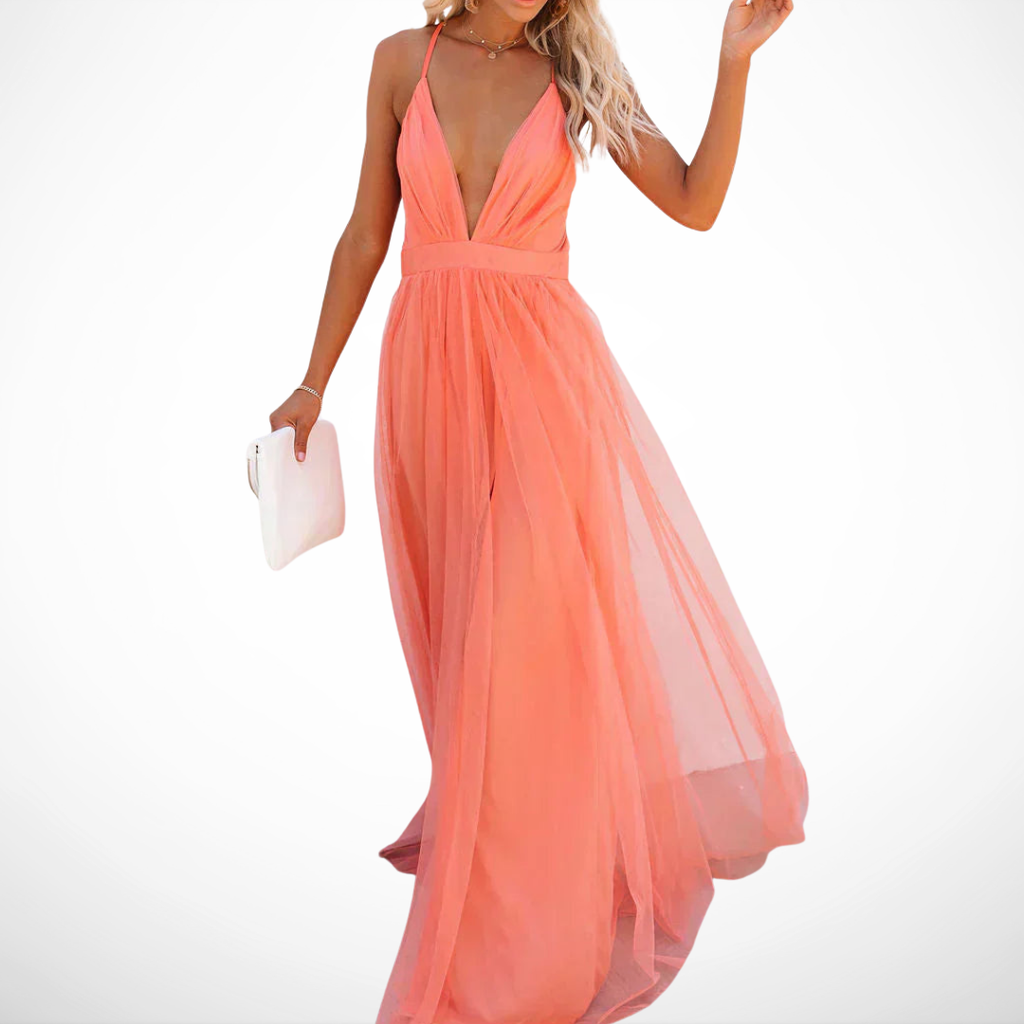 Coral Light Maxi Dress | The Spark Collection