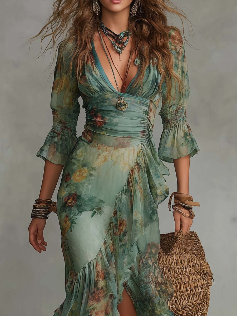 ZARA | Summer Flowing Dress