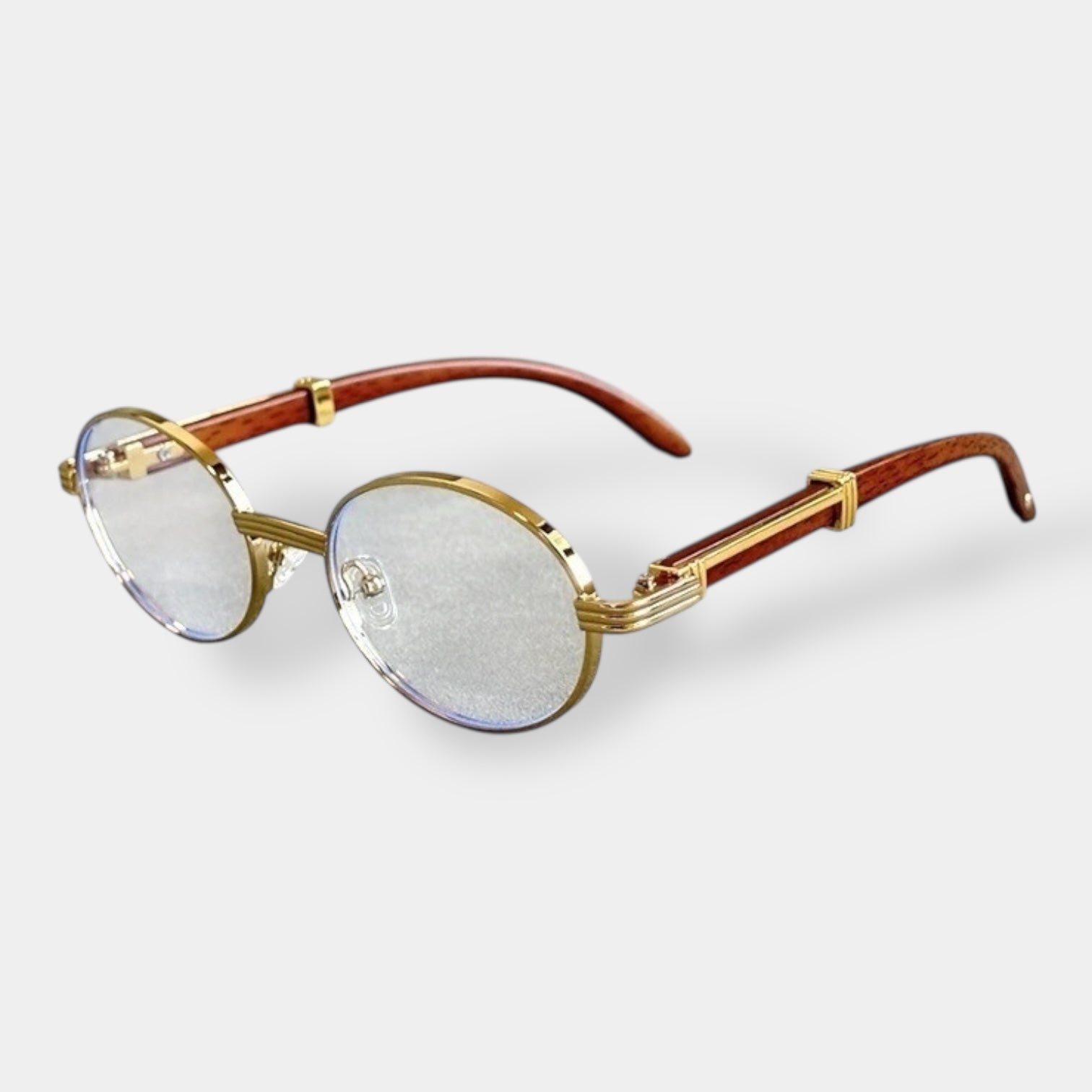 Round heritage sunglasses with a slim metal frame in a classic vintage silhouette