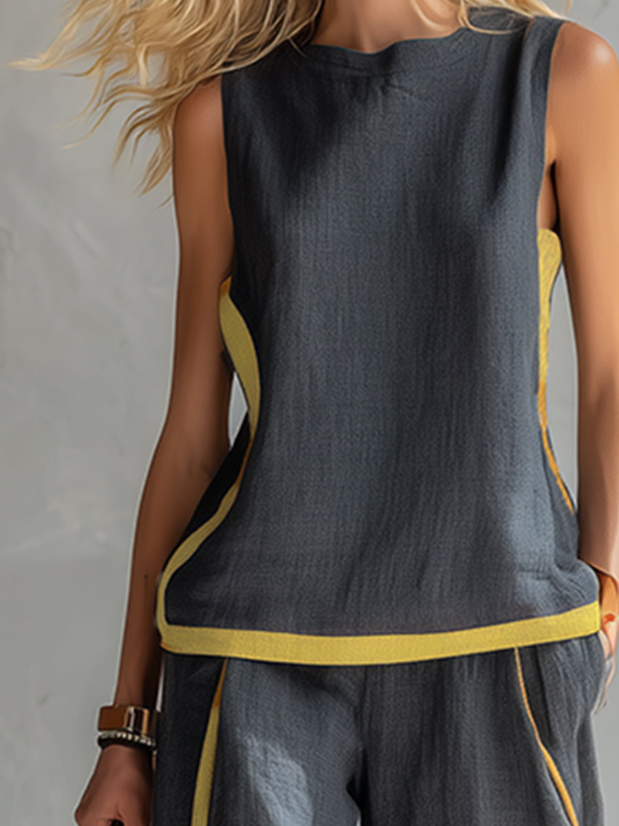 LEILA™ | Elegant Cotton & Linen Suit