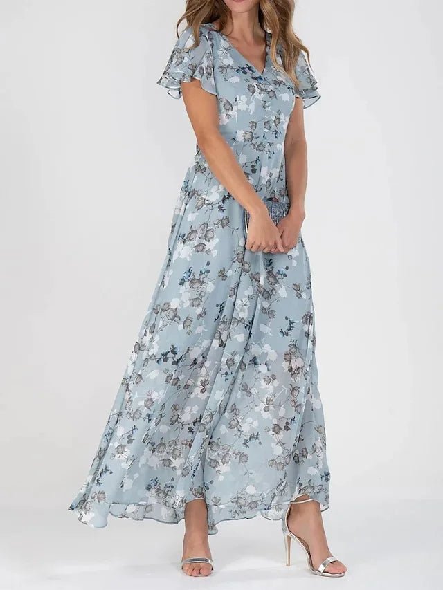 Élina Long Floral Dress by The Spark