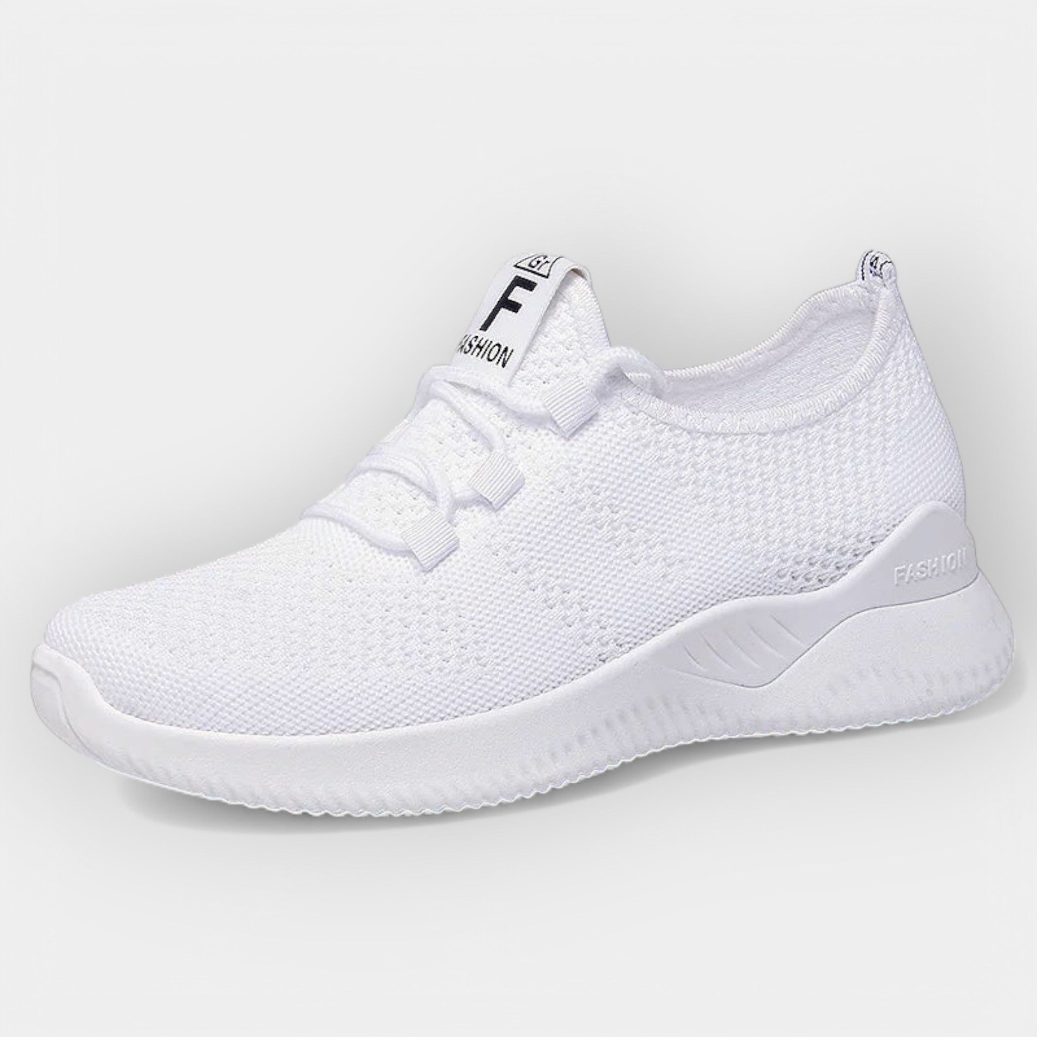Women's orthopedic comfort shoes in white with cushioned ergonomic sole