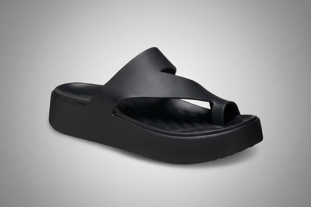 Minimalist cushioned sandal in a clean, low-profile modern design suitable for everyday wear