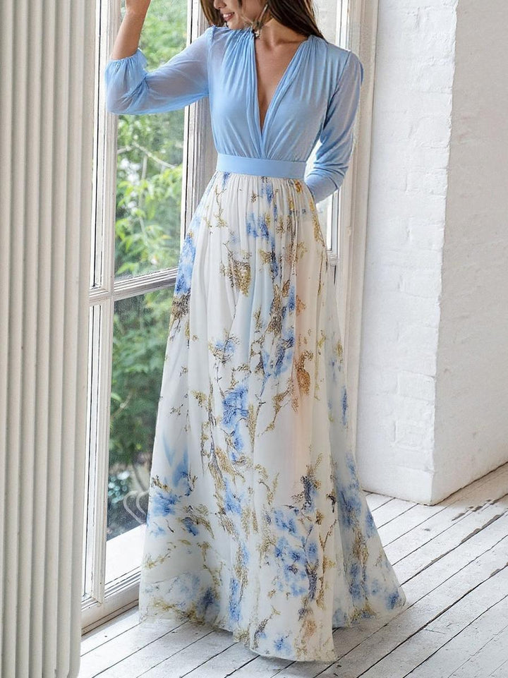 PENIEL™ | Elegant Floral Maxi Dress