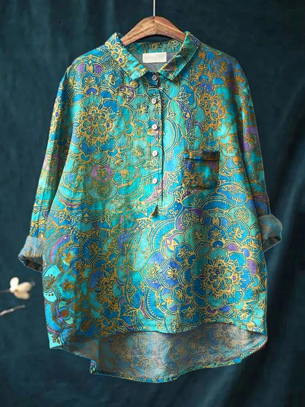 A multicolour classic light top with a relaxed, refined fit and understated styling
