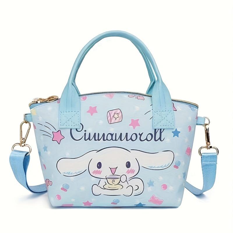Anime character shoulder bag featuring Hello Kitty design on a white background