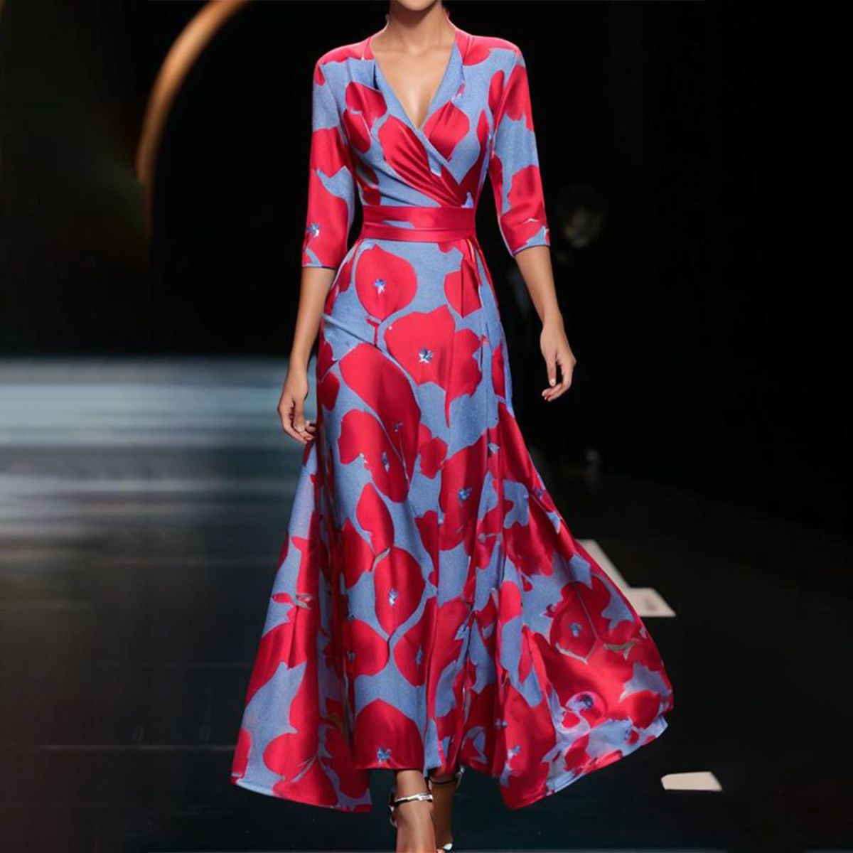 Sanne™ - Comfortable Dress with Three-Quarter Sleeves