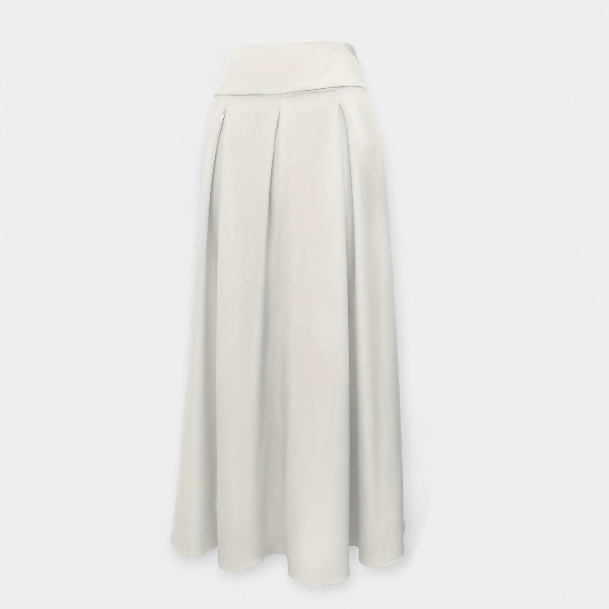 Elegant classic midi skirt in soft pink with a clean feminine silhouette