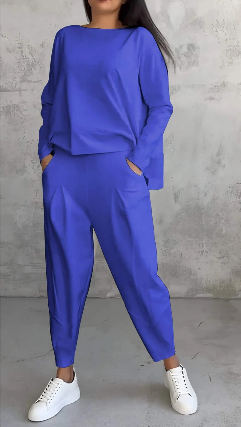 AMELIA | Casual Two-Piece Set with Round Neck and Long Sleeves