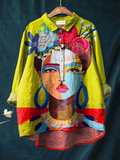 Casual everyday tops in yellow, green and blue with a relaxed and polished silhouette