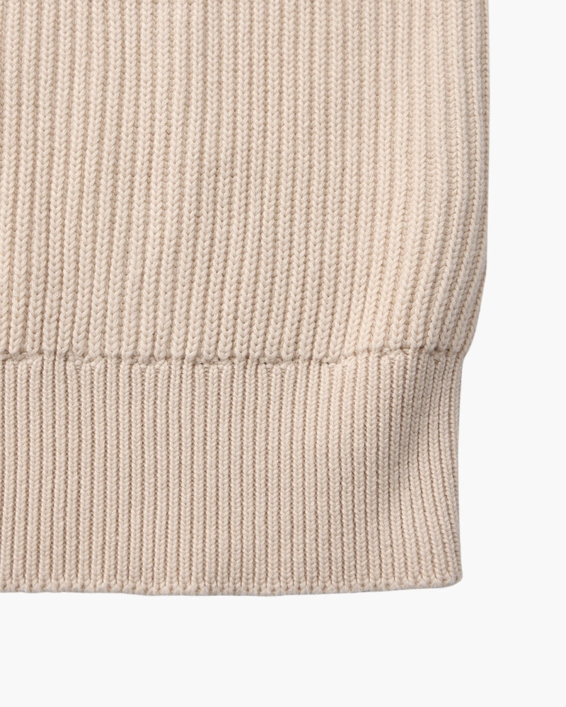 Men's black crew-neck ribbed jumper with a clean, classic silhouette