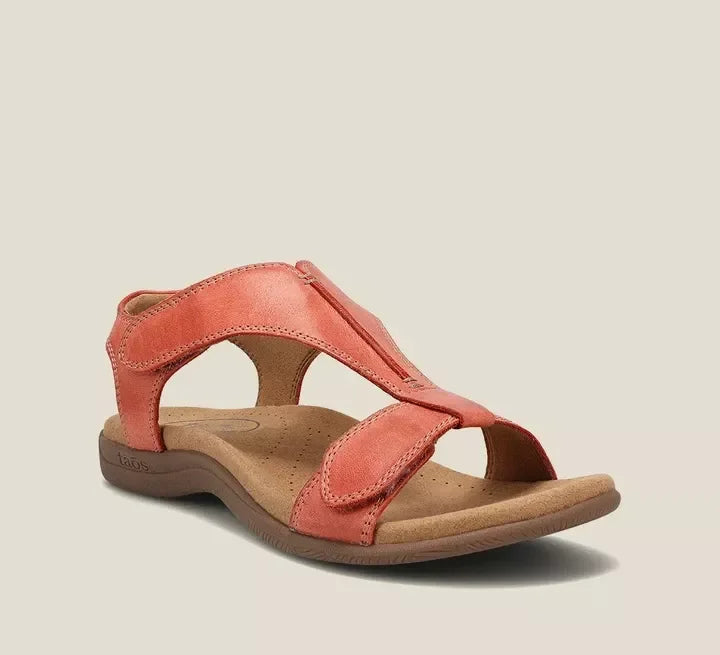 Flat T-bar sandals in classic black with a clean, simple upper
