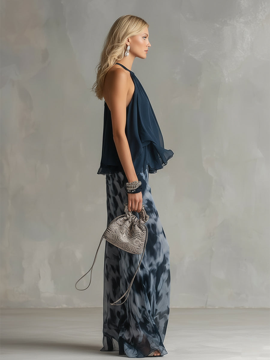 EVELINA | Printed Wide Leg Co-Ord Set