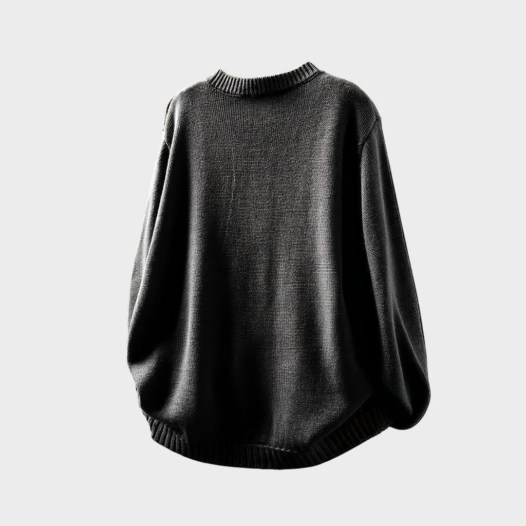 Elegant everyday cardigan in beige, dark brown and green tones with a clean, fitted silhouette