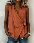 Marisa | Crossed Top with Wide Straps and Bow