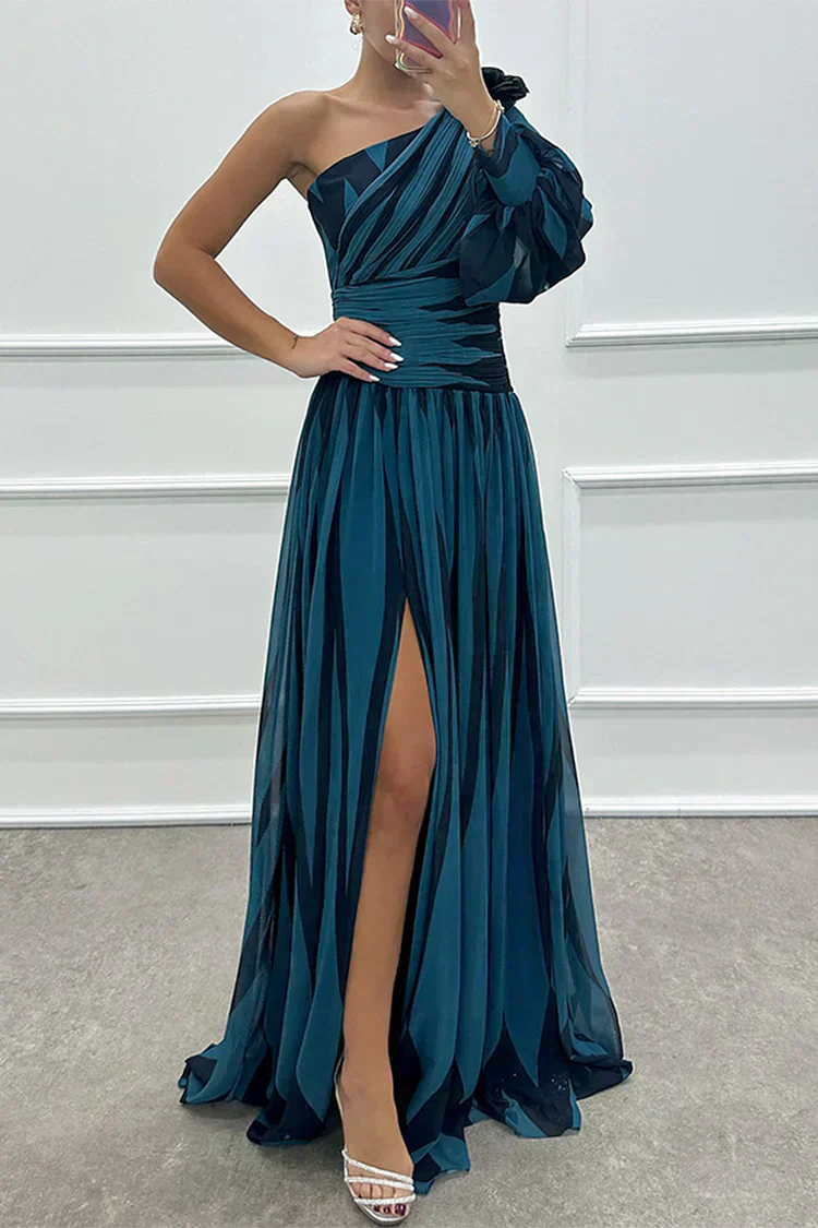 Fenna™ - Elegant Long Dress with One Shoulder