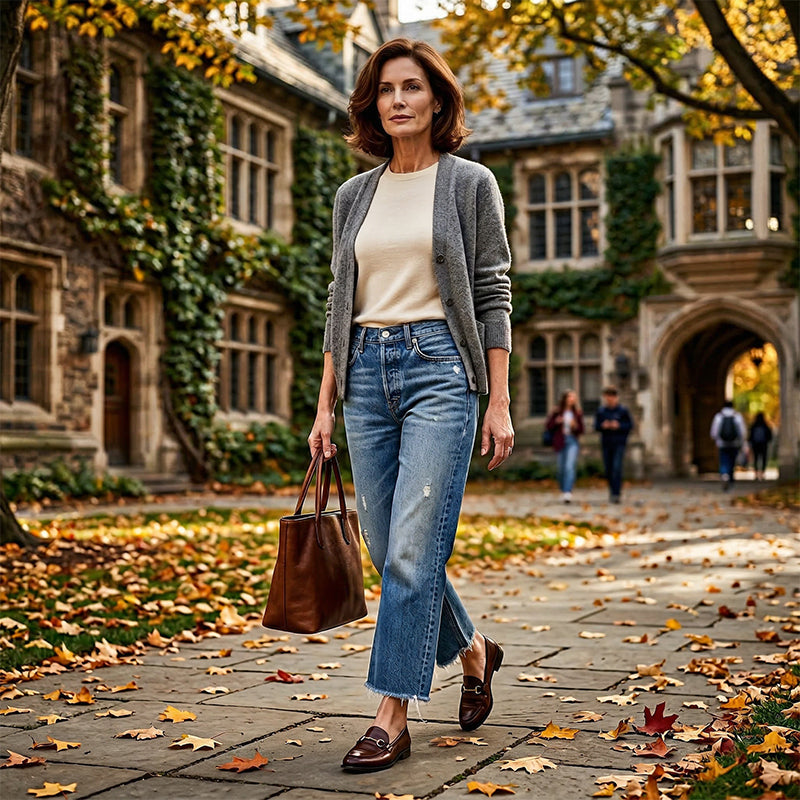 Cropped High-Stretch Jeans — image 16