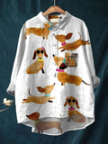 Multicolour printed women's top with a light, relaxed and polished look