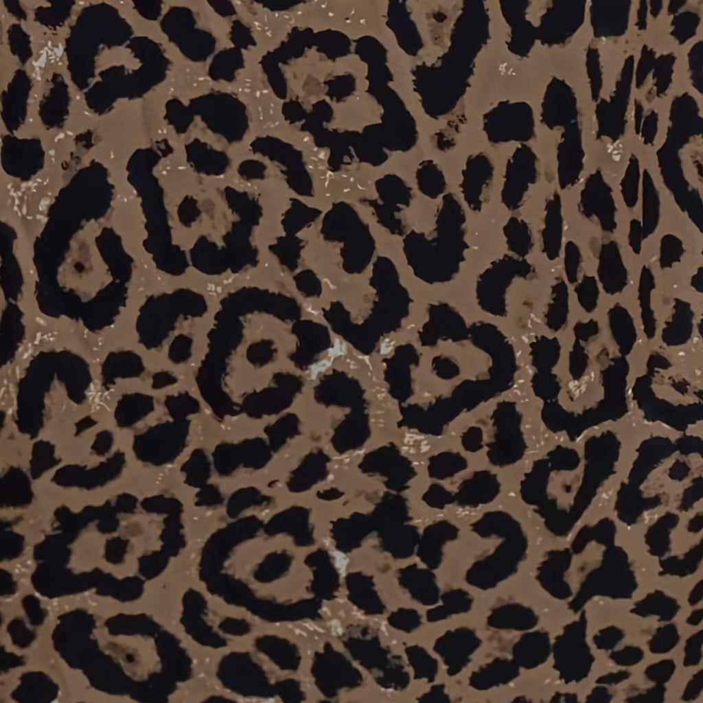 Leopard print midi skirt with a split hem and relaxed fluid silhouette