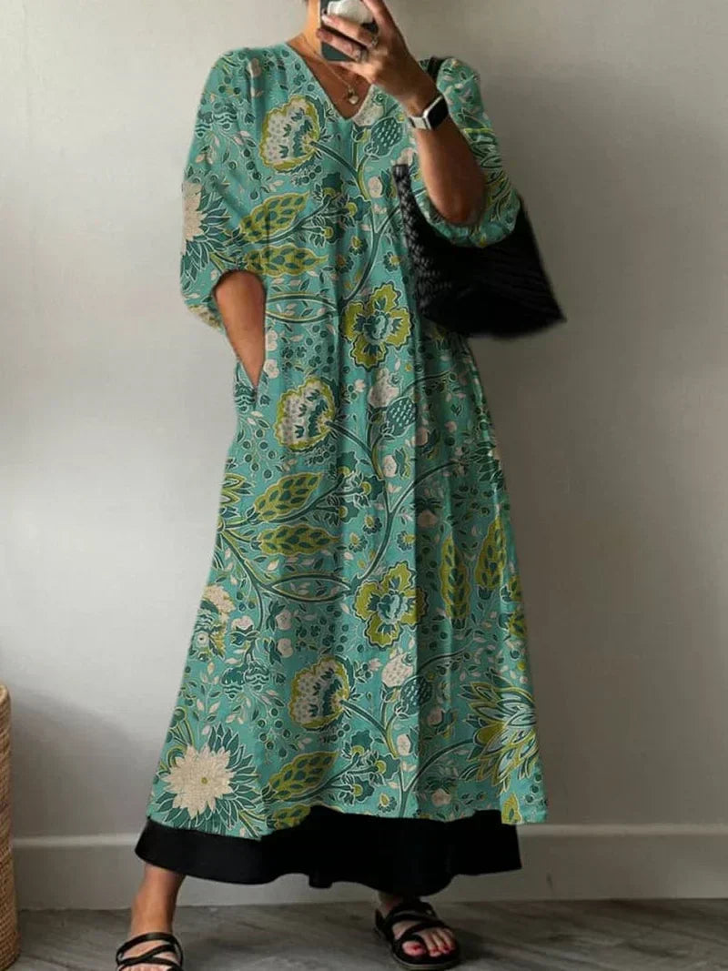 Paula | Chic Floral Elegance Dress