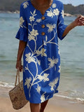 VELINA | Casual Floral Print Dress
