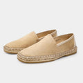 Men's tasselled loafers in camel brown with a classic, structured shape and refined detailing