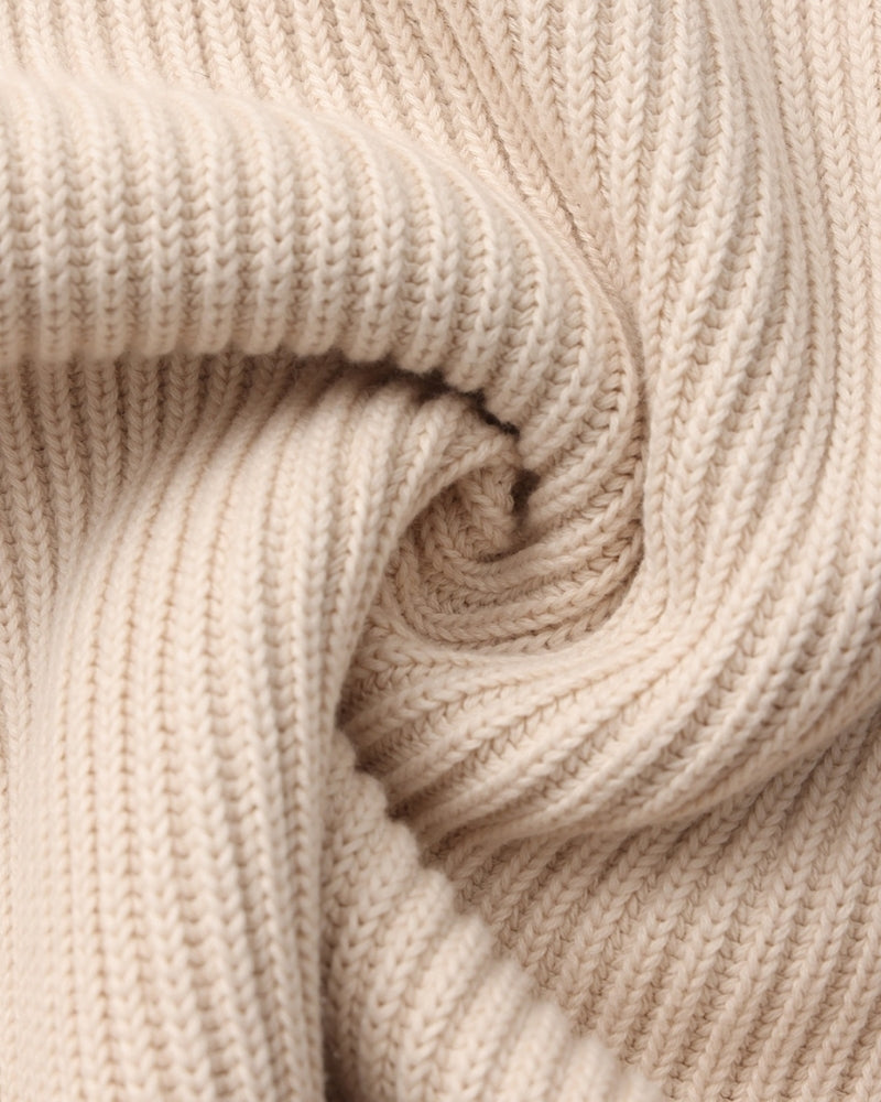 Men's black crew-neck ribbed jumper with a clean, classic silhouette