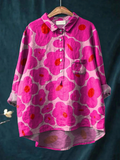 A soft pink lightweight everyday top with a relaxed and flattering fit