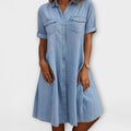 Danna™ | A-line dress with V-neck