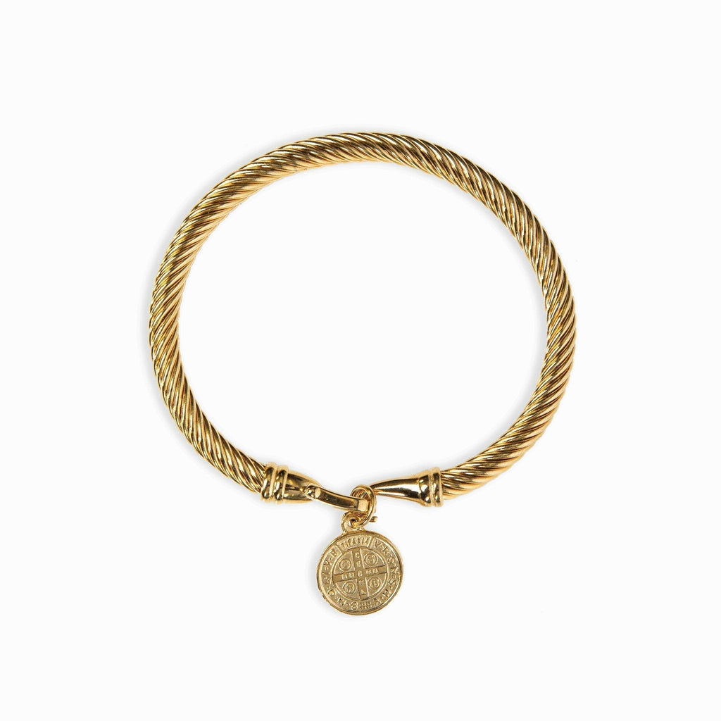 Gold bracelet adorned with delicate coin charms