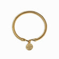 Gold bracelet adorned with delicate coin charms
