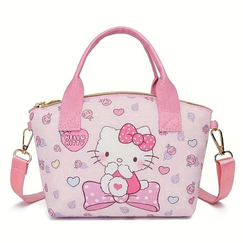 Anime character shoulder bag featuring Hello Kitty design on a white background