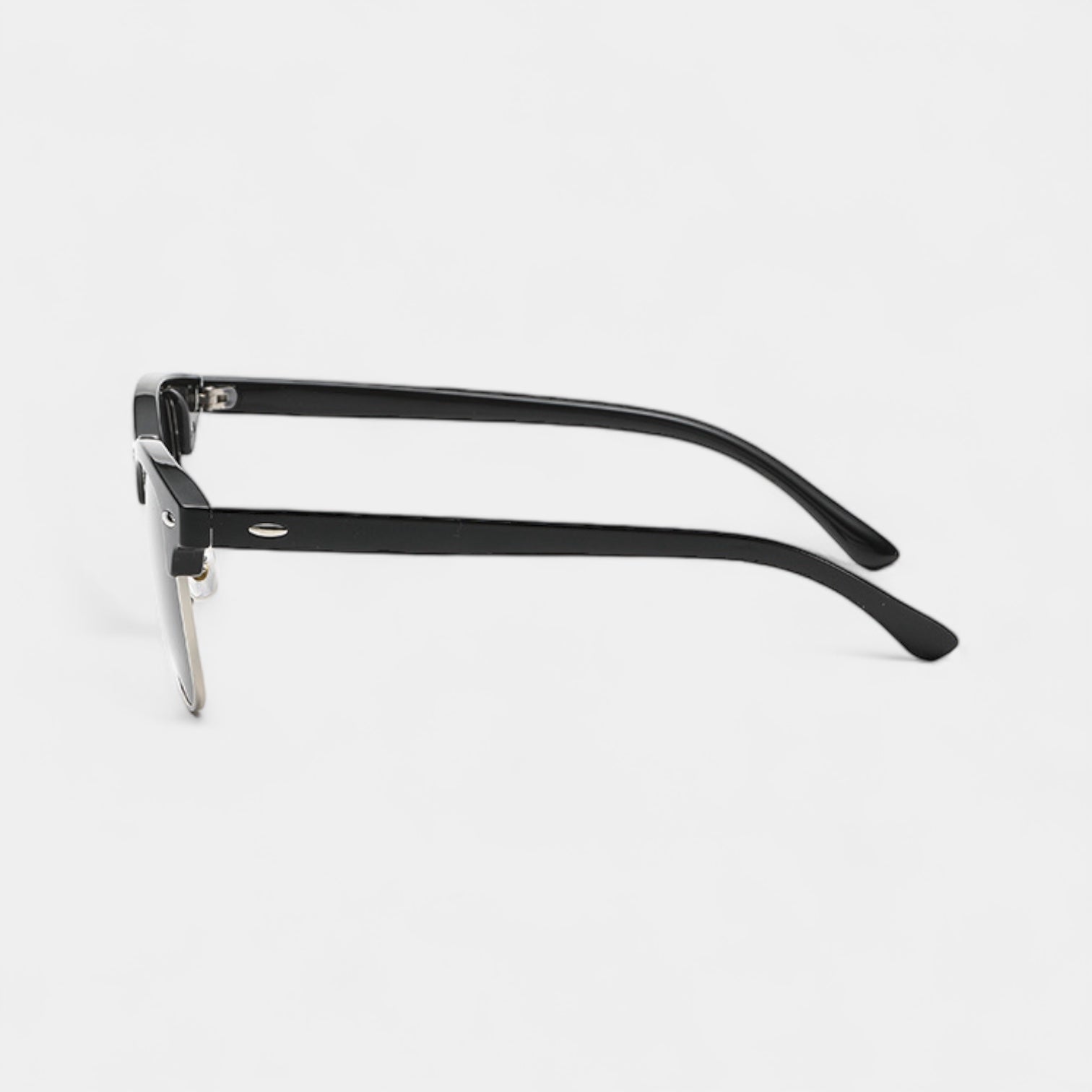 Men's vintage classic sunglasses in black and gold with a refined, understated frame