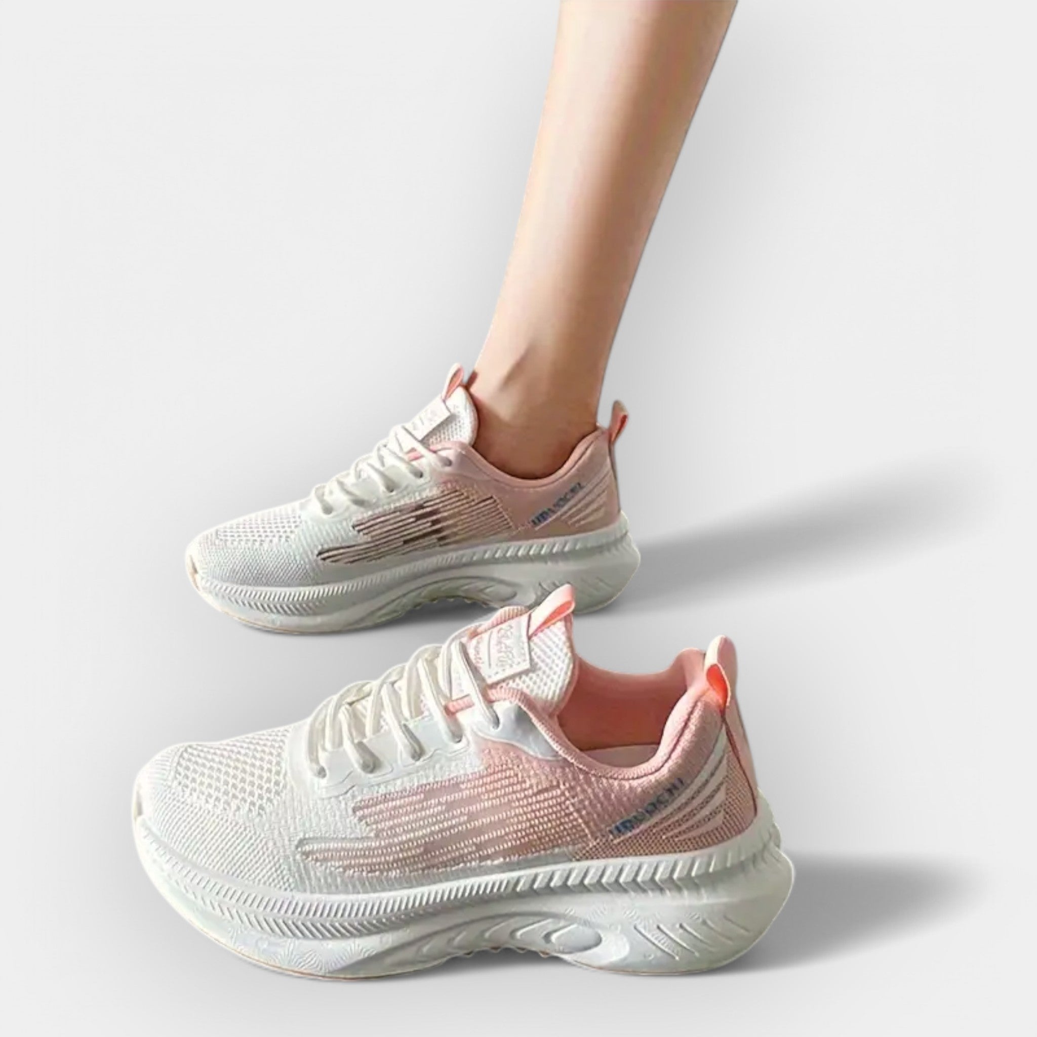 Women's lightweight anatomic sports trainers with ergonomic support sole